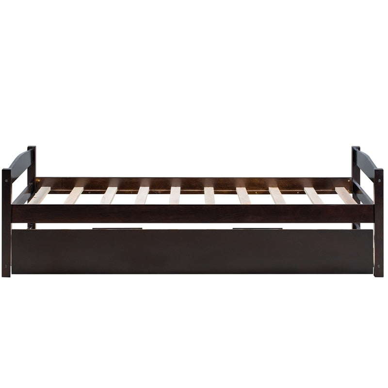 Nordic Modern Solid Wood Trundle Bed