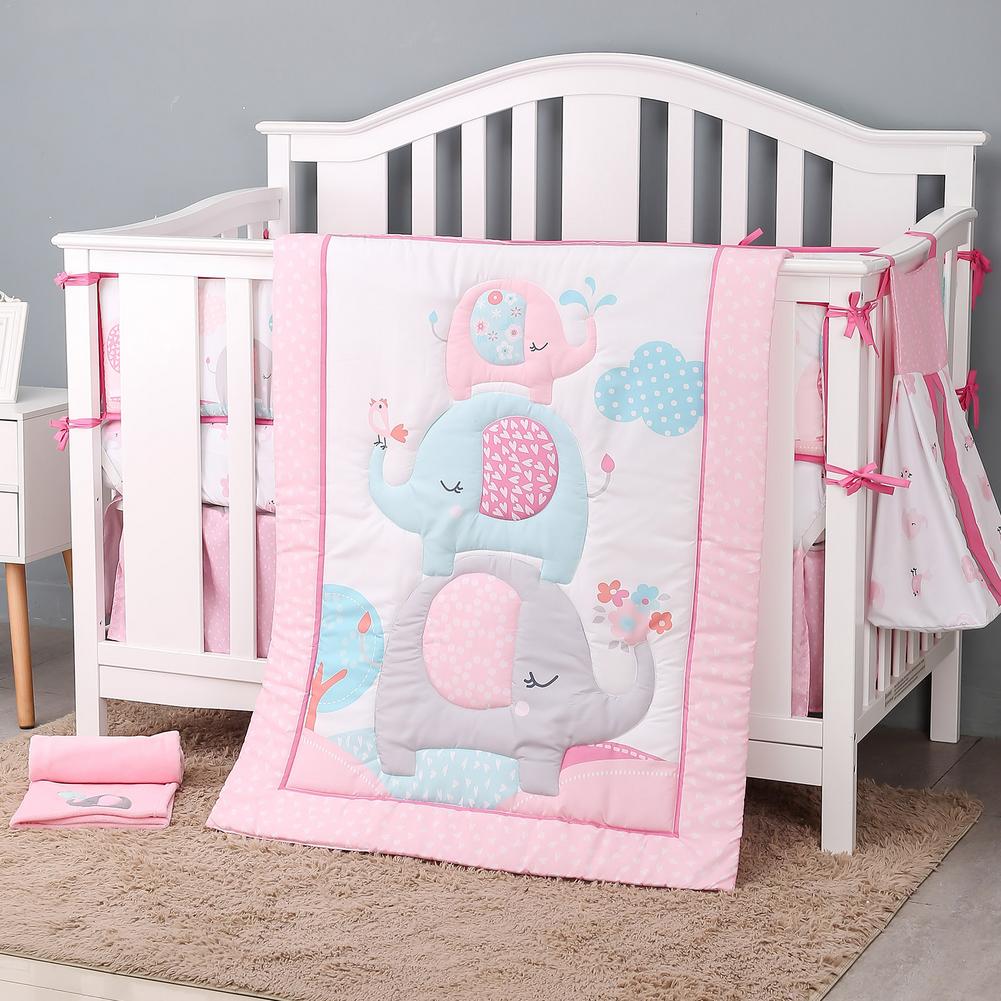 Three-Piece Baby Bedding Set Non-slip Sheets