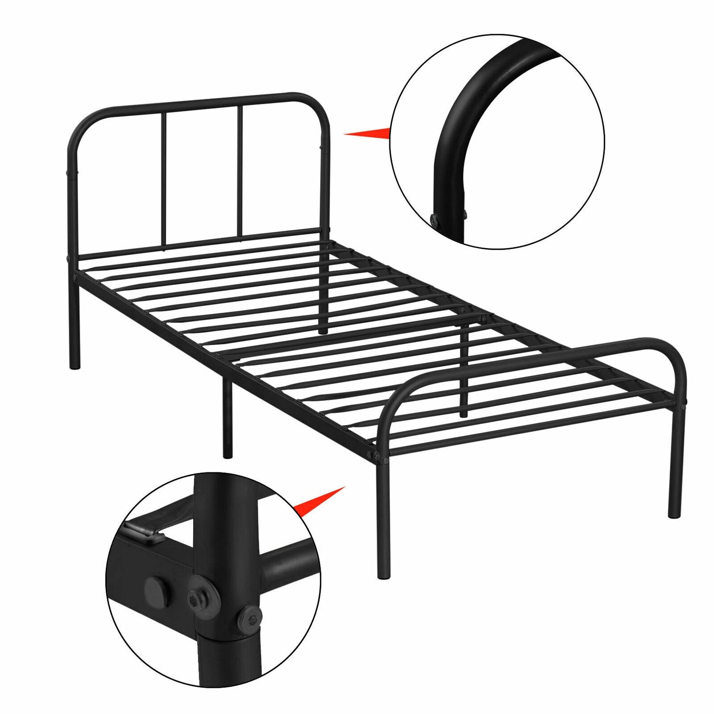 Voilamart Twin Single Metal Bed Frame