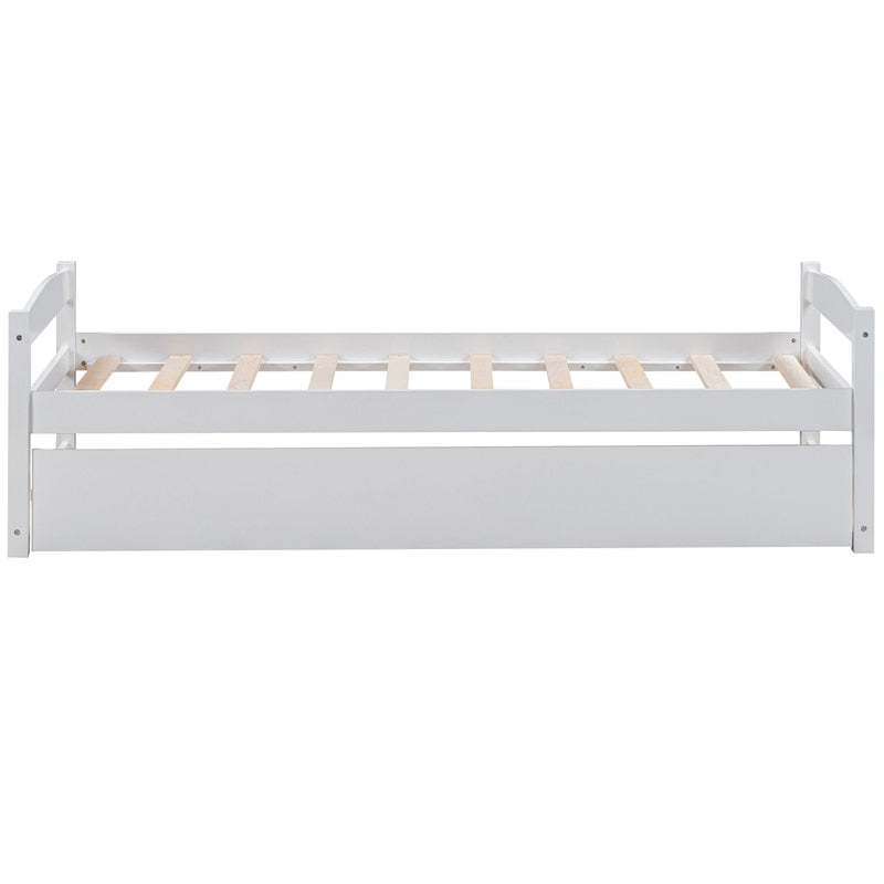 Nordic Modern Solid Wood Trundle Bed