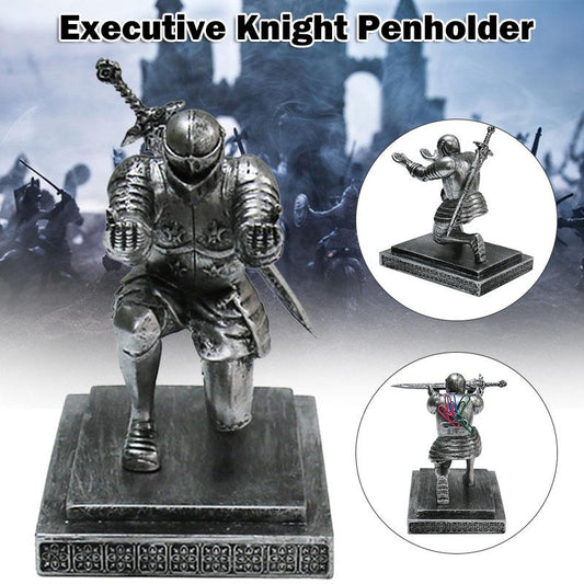 Executive Officer Knight Pen Holder with Sword Knight Medieval Theme