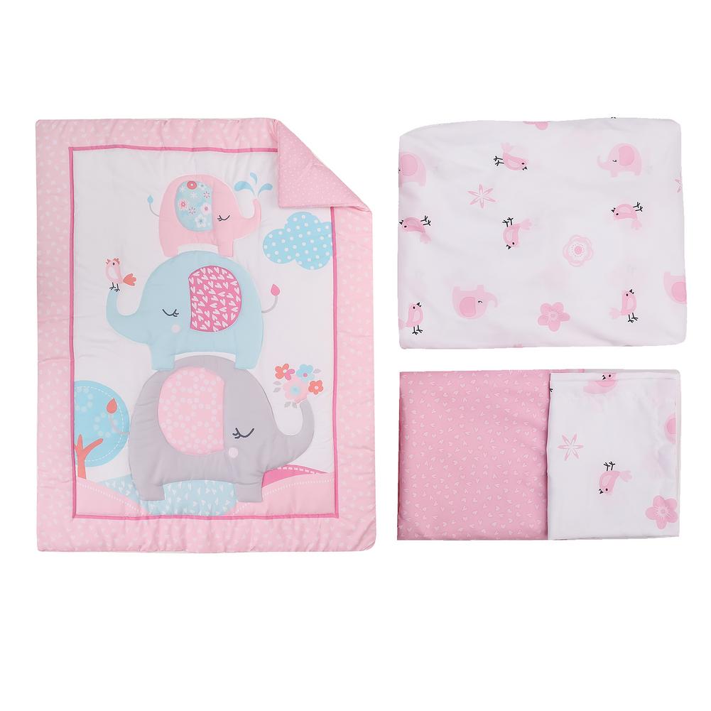 Three-Piece Baby Bedding Set Non-slip Sheets