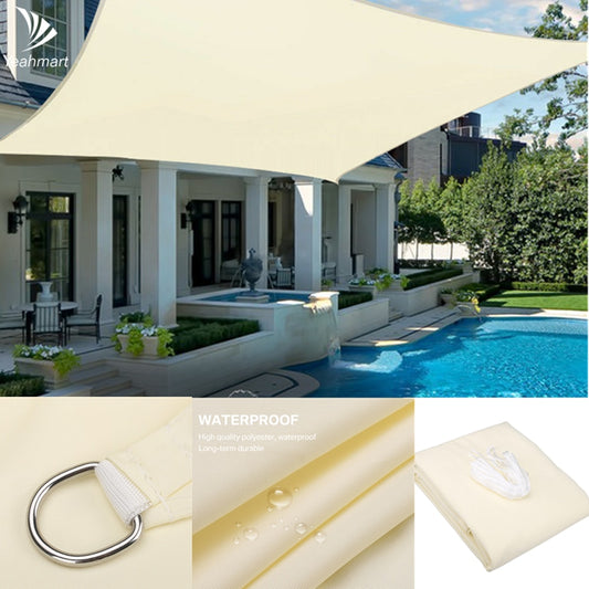 Waterproof Sun Shelter Shade Sail Awning Camping Shade Patio