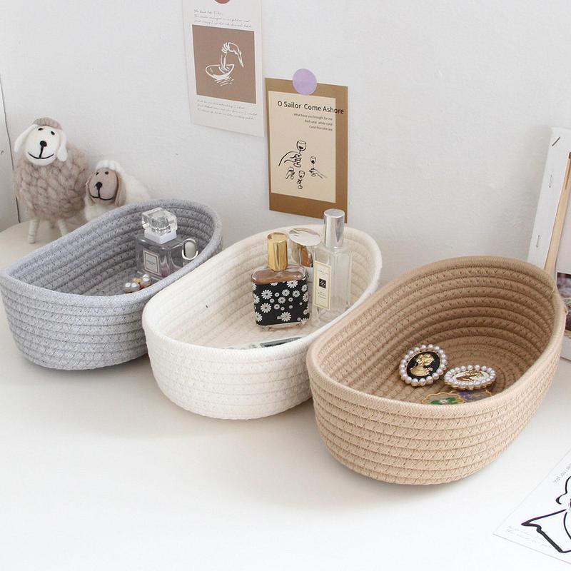 Handmade Cotton Woven Storage Basket