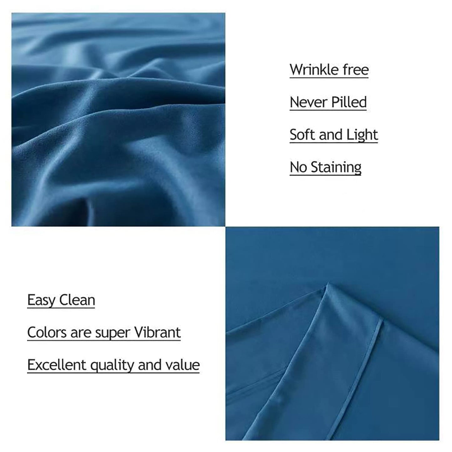 Bed Sheets Sets Twin Full Queen King Size Flat Sheet Fitted Sheet Pillow Case Breathable Linens