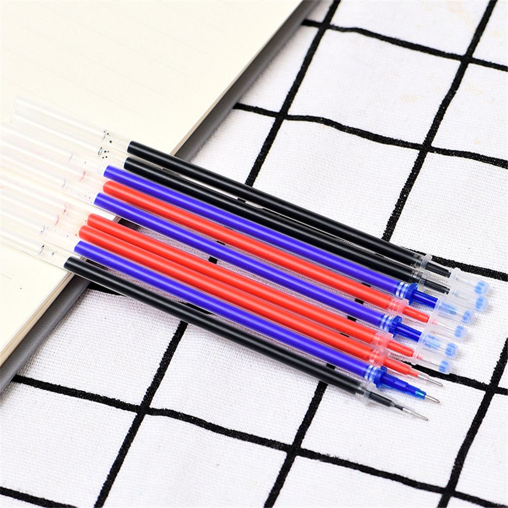 100 pcs/set 0.5mm Gel Pen Refills Red Blue Black Ink Pen Replacement School Office Supplies