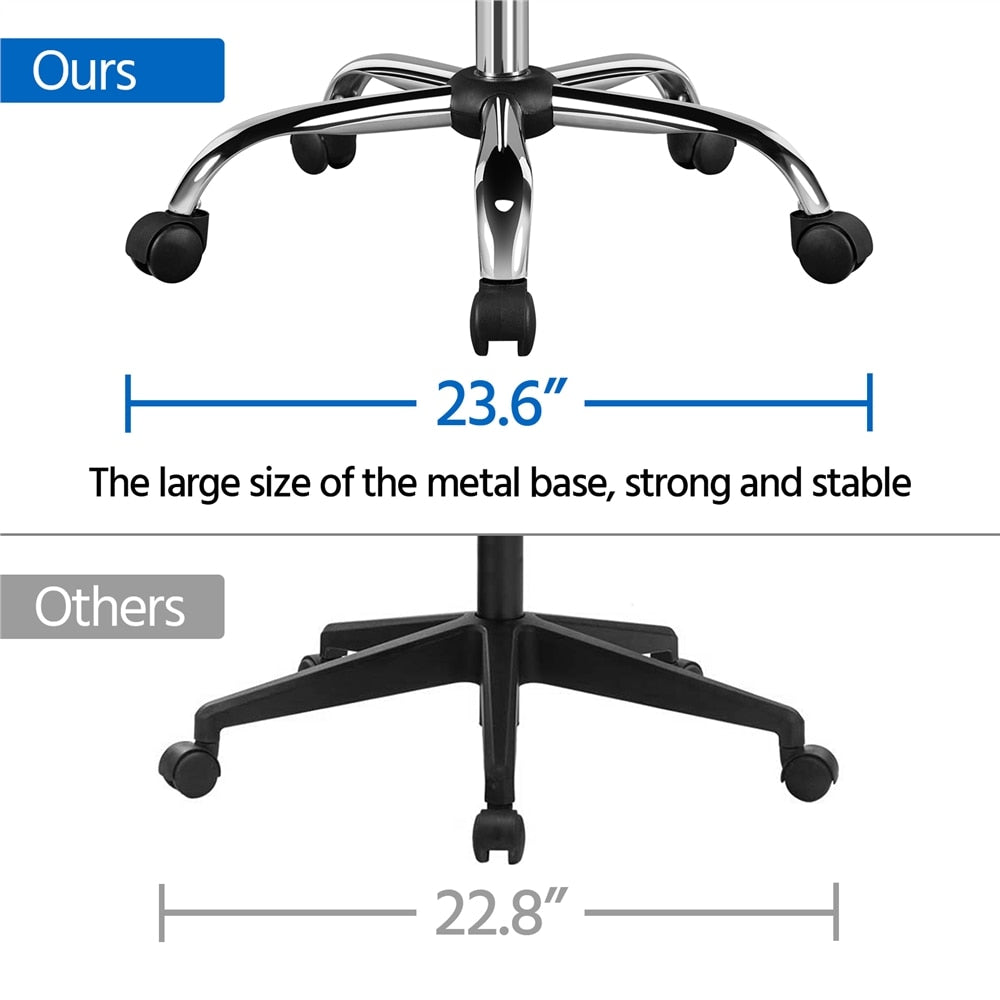 Adjustable Mid-Back Faux Leather Swivel Office Chair Computer Chair Home Office Chair Lift